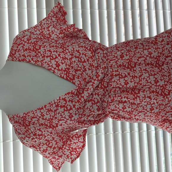 Pink Lily dress, small floral, ruffles, size small - Picture 3 of 15